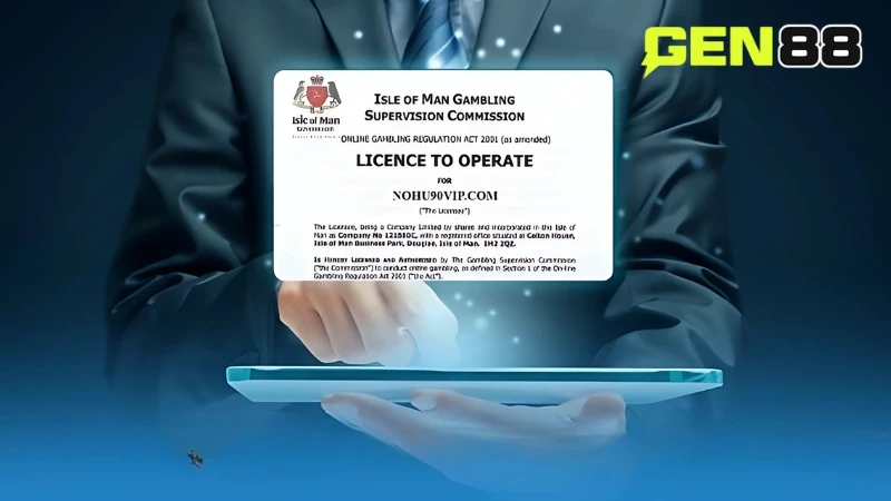 Thương hiệu Gen88 ra mắt năm 2018 và được Isle of Man GCS cấp phép